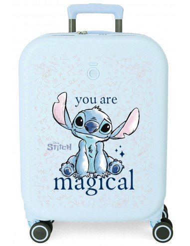 3858621 ABS SUITCASE 55CM 4W. W/EXP. STITCH YOU ARE MAGICAL